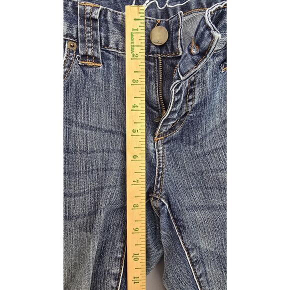 INC Denim Jeans Womens 4 Blue Regular Fit Skinny Leg Studded Rhinestone Pockets - Picture 10 of 11